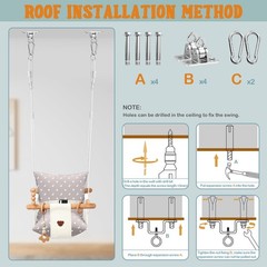 Talecogear Baby Swing – Outdoor & Indoor, Cozy Toddler Swing for Backyard, Ha…