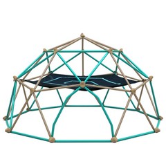 Kids Climbing Dome 12ft, w/ Hammock, Geometric, Holds 1000 lbs