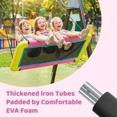 60” Rectangle Platform Tree Swing for Kids and Adults, Giant Flying Swing