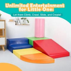 6-Piece Set Baby Foam Climbing Blocks for Toddlers – Baby Climbing Toys for T…