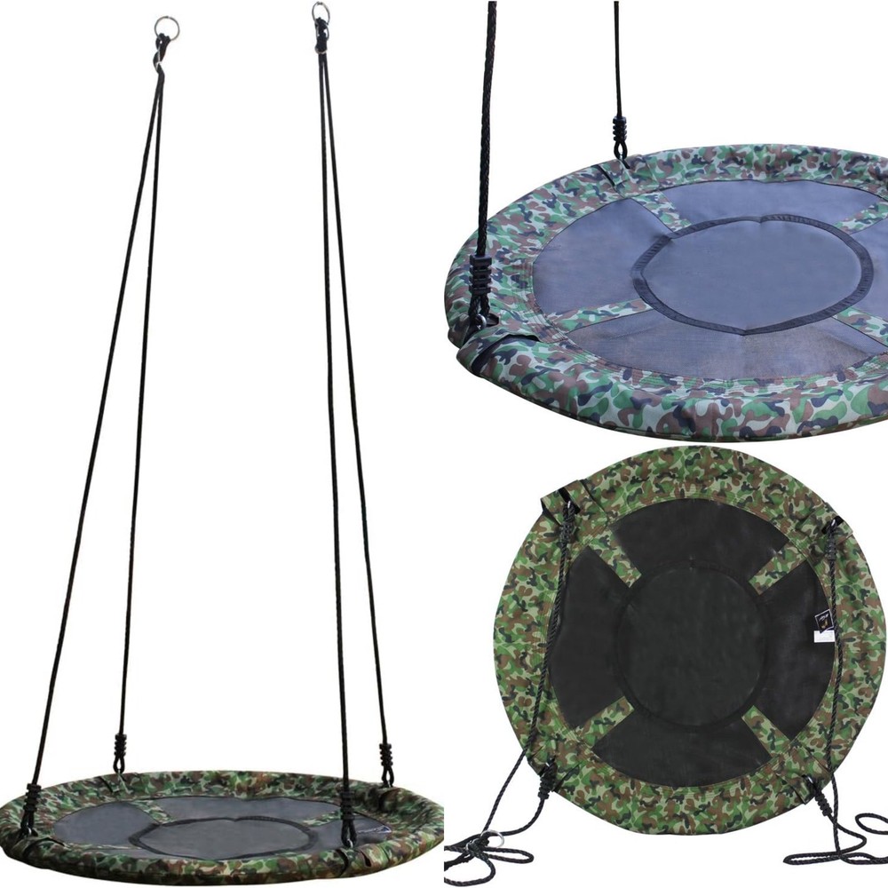 Kids Adult 40″tree Swing Seat Heavy Duty Outdoor Hanging Rope Round Nest Swing