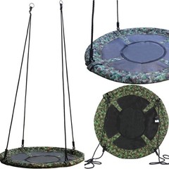Kids Adult 40″tree Swing Seat Heavy Duty Outdoor Hanging Rope Round Nest Swing