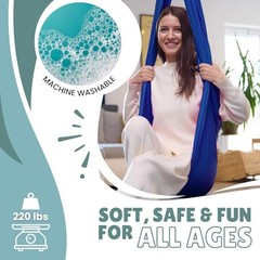 Sensory Swing for Kids and Adults. Indoor and Outdoor Therapy – Pink or Blue
