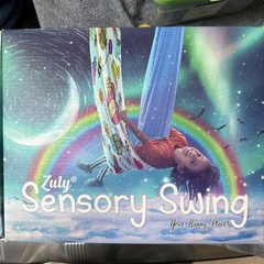 Zuly Sensory Swing White Fanties Pattern for Ages 3-7,