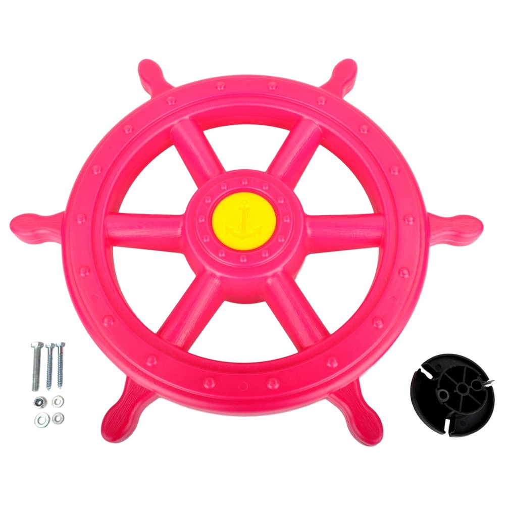 SWING SET STUFF INC. SHIPS WHEEL PINK toy boy girl fun outdoor playground 0230