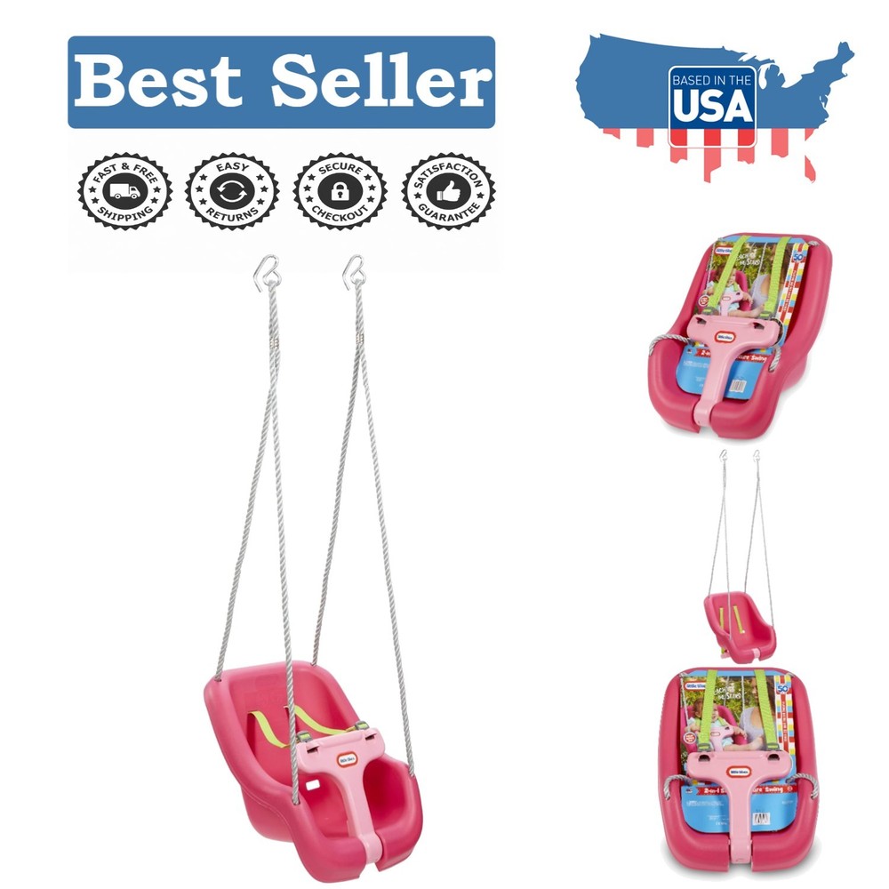 Convertible Snug ‘n Secure Swing – Safe Magenta Baby & Toddler Play Solution