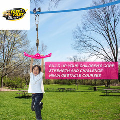 Ninja-Twister Swing Spins Set: Slackline Attachments – 360° Handle Twist-Spin Fl