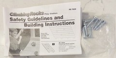 1 Box of play action climbing rocks (4 pieces)