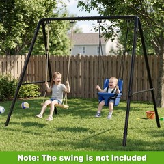 Heavy Duty Porch Swing Stand – Adjustable Height Metal A-Frame Swing Stand Ho…