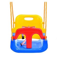 3-in-1 Infant to Teenage Detachable Swing Outdoor for Patio Garden Blue Chair