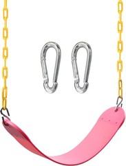 Single Swing Kit for Kids: Easy Install Pink Backyard Swing Set Replacement