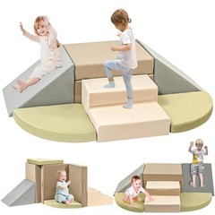 6-Piece Climbing Toys Indoor, Foam Climbing Toys for Toddlers, Soft Play Baby…