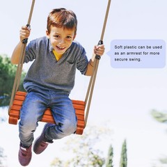 Wooden Swing Seat with Adjustable Rope | Heavy Duty Flat Tree Swing for Adult…