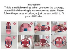 Toddler Swing, Baby Swing Outdoor, Heavy-Duty High Back Full Bucket Infant Sw…