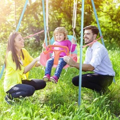Toddler Swing, 3-in-1 Swing Sets for Backyard, Baby Swing Outdoor/Indoor, Tod…