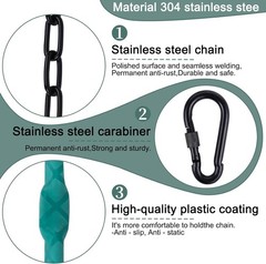 64inch Hanging Swing Chair Chain 2 4 Free Quick Links 1000LB Load Bearing,Indoor