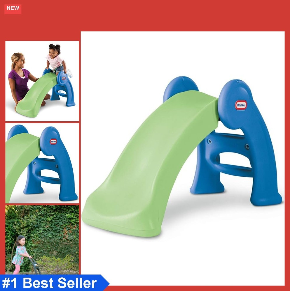 Kids Slide 3 Feet Indoor Outdoor Wide Base Safety Steps Toddler Play