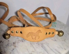 Childrens Play Horse Tack Harness Leather Strap Bells Horsey Giddy Up Kids Game