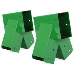 A-Frame 2 Brackets Swing Set Bracket with Mounting Hardware (Green)
