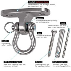 Gwongvvei Heavy Duty Swing Hanger Stainless Steel 304 Antirust, 1800 lb Capac…