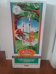 Spring Swings Bouncing Single Swing With Disc Seat Ages 3-8 Years NEW IN BOX