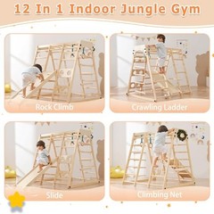 12in1 Toddler Playground Foldable Slide Swing Climber