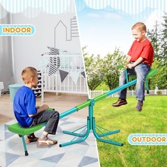 Seesaw Sit and Spin Teeter Totter 360 Swivel Kids Outside Toys Set Rotating NEW