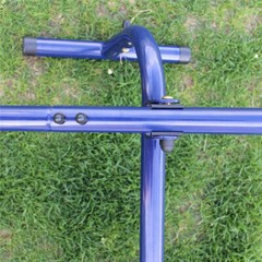 Metal Playground Swing Set Outdoor Kids Backyard Play w/Slide, Glider & Slide