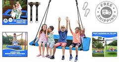 60″ Rectangle Platform Swing for Kids & Adults – Safe, Durable & Waterproof