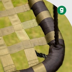 Gorilla Playsets 04-0030-Bk/G/Bk Chill N Swing Nylon Rope Nylon Multi-Child
