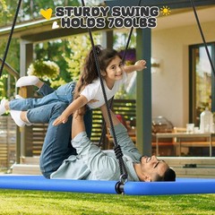60″ Extra Large Rectangle Tree Swing Heavy Duty 700lb Capacity Waterproof