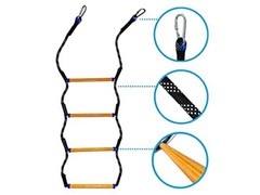 Boat Rope Ladder, Heavy Duty Climbing Rope 450Lbs Strength, 14mm 4 STEP