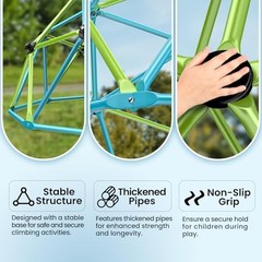 Easyego Climbing Dome, 10FT Jungle Gym with Swing for Kids 3 to 10 – EE-BQPJ