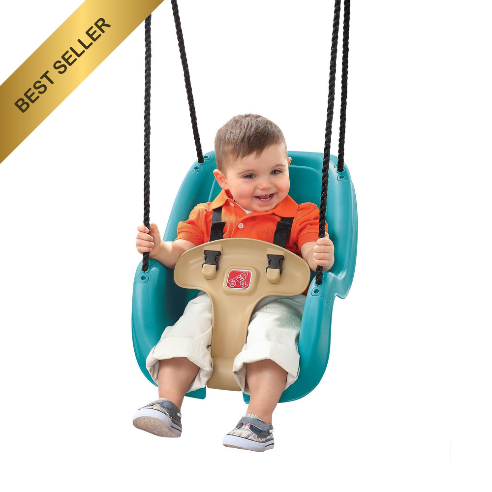 Step2 Infant to Toddler Bucket Swing Seat Backyard Playset Secure Harness 9M-3Y