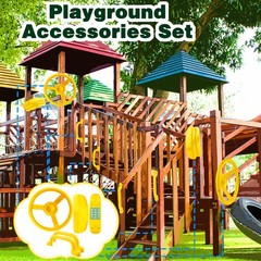 Playground Accessories Swingset Plastic Pirate Ship Steering Wheel Safety Han…