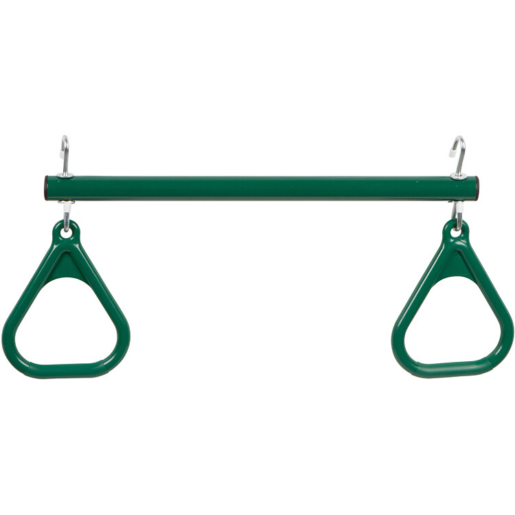 Trapeze Bar with Rings (no chain) Green