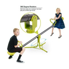 Kids Seesaw Teeter Totter Outdoor Play Set 360 Degree Rotation Toy Children