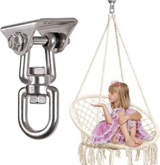 Heavy Duty Stainless Steel 360° Swivel Hook – 1000 lb Capacity for Hammocks, …