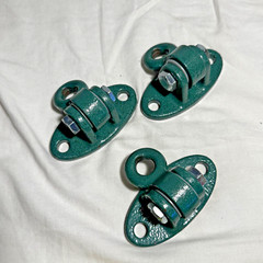 Set of 3 Heavy Duty Swing Hangers Green No Hardware