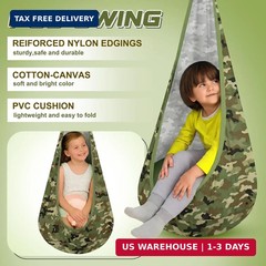 Sensory Swing Stand Frame with Pod Chair and Swings Set Kid Heavy Duty Metal Swi