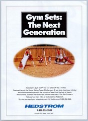 1995 Hestrom Gym Sets Vintage Toy Ad Swing Slide Gyn Tech Space Station Climber