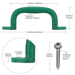 Swing Set Kids Safety Hand Grips for Playset, Climbing Frame, Play House, Climbi