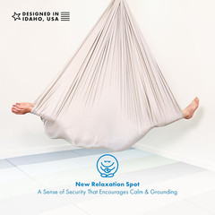 Sensory Swing for Kids & Adults – Holds 300Lbs, Indoor Outdoor Sensory Swing for