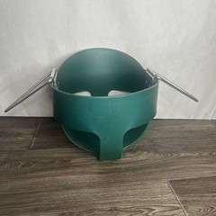 Heavy-Duty High Back Full Bucket Toddler Swing Green Seat