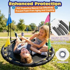 Saucer Swing for Kids & Adults, 900lbs Weight Capacity Heavy Duty Tree 40 Inch