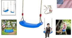 Swing Seat-Heavy Duty Non Slip Tree Swing Set Playground Swing Set, Blue