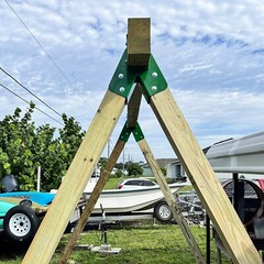 2 Pcs 1-2-3 A-Frame Brackets Brand New For Swing Set with All Hardware