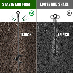 Earth Ground Anchor 18 Inch Spiral Blade Heavy Duty Earth Anchors Swing Set Anch