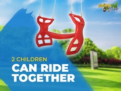 SWING SET STUFF GLIDER WITH ROPE RED playground seat accessory outdoor 0035