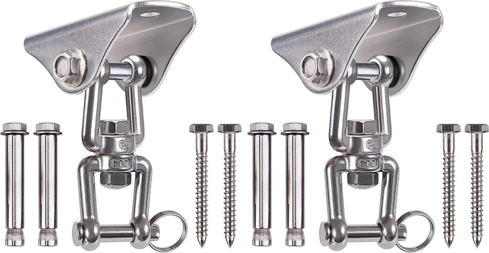 Lot of 2 SELEWARE HD 360° Swivel Swing Hangers Stainless Steel Yoga Punching Bag